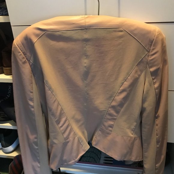 Cream Colored Warm Blazer Jacket Womens Ark & Co - Picture 2 of 2